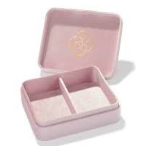 NWT Kendra Scott Mattie Large Velvet Case Divided Storage Jewelry Box - Pink